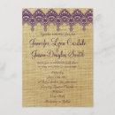 Search for purple lace wedding invitations Country