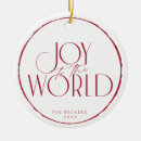 Search for joy to the world christmas tree decorations Red