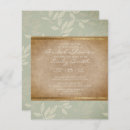 Search for green leaves bridal shower invitations Trendy