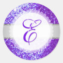 Search for purple and silver wedding stickers Glitter