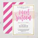 Search for hot pink sweet 16 invitations Cool