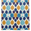 Search for 1960s pattern shower curtains Blue