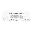 Search for confetti stars return address labels Gold foil