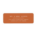Search for orange sunset return address labels Elegant