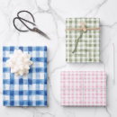 Search for blue gingham wrapping paper White