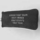Search for blank golf head covers Black