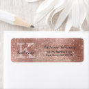 Search for rose gold foil return address labels Classy