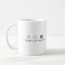 Search for love and peace mugs Humour