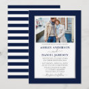 Search for navy blue silver white wedding invitations Simple