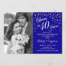 Search for sapphire invitations Royal blue