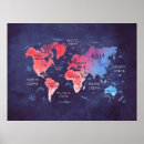 Search for blue world map posters Atlas