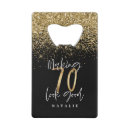 Search for 70th birthday bottle openers Glitter