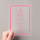 Search for border baby girl shower invitations It's a girl
