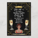 Search for flapper girl invitations Black