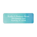 Search for ombre wedding return address labels Blue