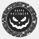 Search for creepy face stickers Black
