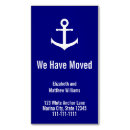 Search for blue and white moving announcement cards We have moved