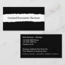 Search for demolition business cards Excavating