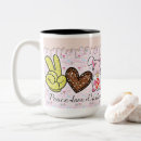 Search for peace heart mugs Pink