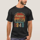 Search for vintage 1940 tshirts Birthday