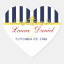Search for navy stripe wedding stickers White