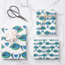 Search for tropical fish wrapping paper Sea life