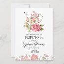 Search for tea time bridal shower invitations Bride to be