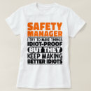 Search for funny safety tshirts Manager