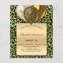 Search for leopard sweet 16 invitations Gold