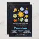 Search for solar system baby shower invitations Watercolor