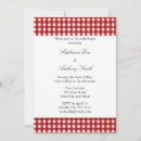 Search for red and white gingham invitations Barbeque
