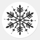 Search for black snowflakes stickers Xmas