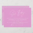 Search for girly baby shower invitations Minimal