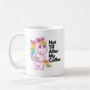 Search for unicorn cartoon mugs Rainbow