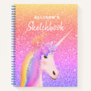 Search for unicorn glitter notebooks Pink