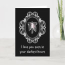 Search for heart and skull valentines day cards Black