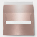 Search for metallic wedding envelopes Rose gold