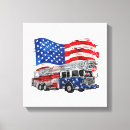 Search for firefighter canvas prints Truck