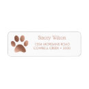 Search for white and rose gold return address labels Elegant