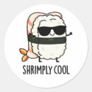 Search for funny shrimp stickers Cute sushi