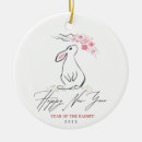Search for white rabbit christmas tree decorations Cute
