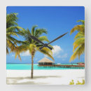 Search for beach hut clocks Palm tree