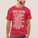 Search for female veteran tshirts Military