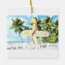 Search for surfboard christmas tree decorations Sea