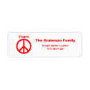 Search for peace love joy return address labels Simple