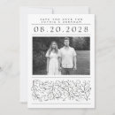 Search for scroll save the dates Black and white