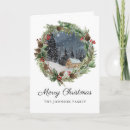 Search for mountain cabin christmas cards Rustic