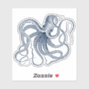 Search for vintage octopus stickers Blue
