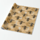 Search for queen bee wrapping paper Metallic