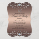 Search for damask sweet 16 invitations Glitter